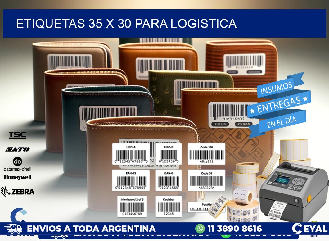 ETIQUETAS 35 x 30 PARA LOGISTICA