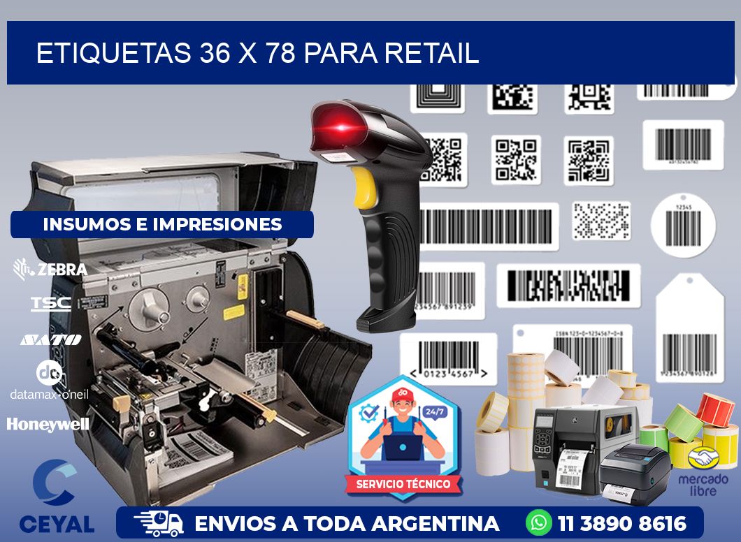 ETIQUETAS 36 x 78 PARA RETAIL