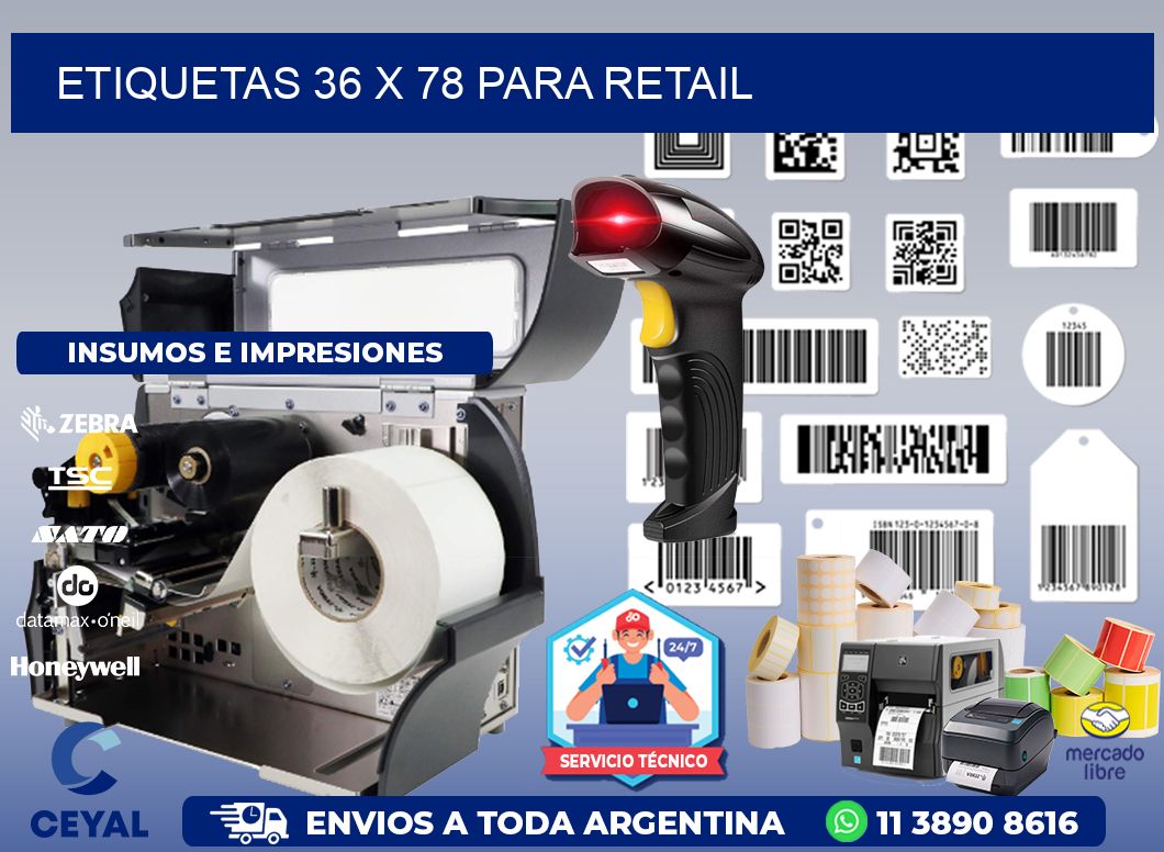 ETIQUETAS 36 x 78 PARA RETAIL