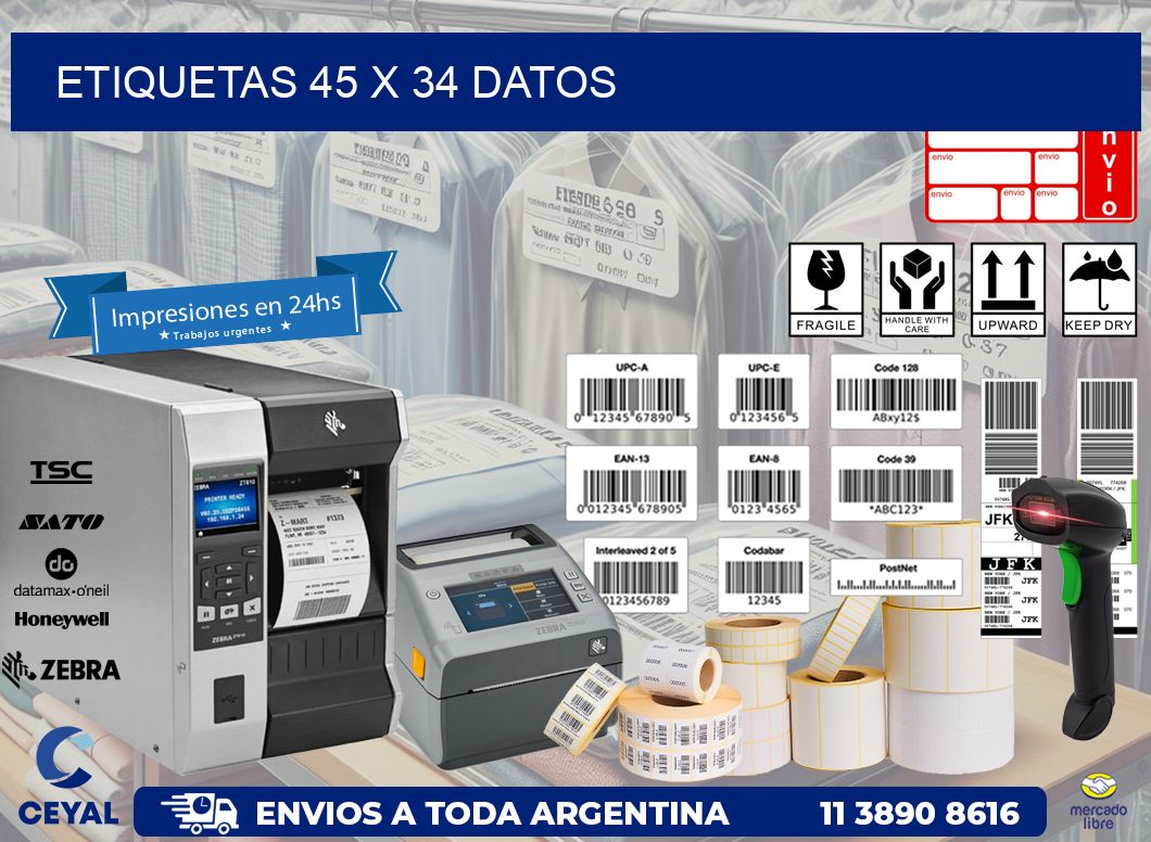 ETIQUETAS 45 x 34 DATOS