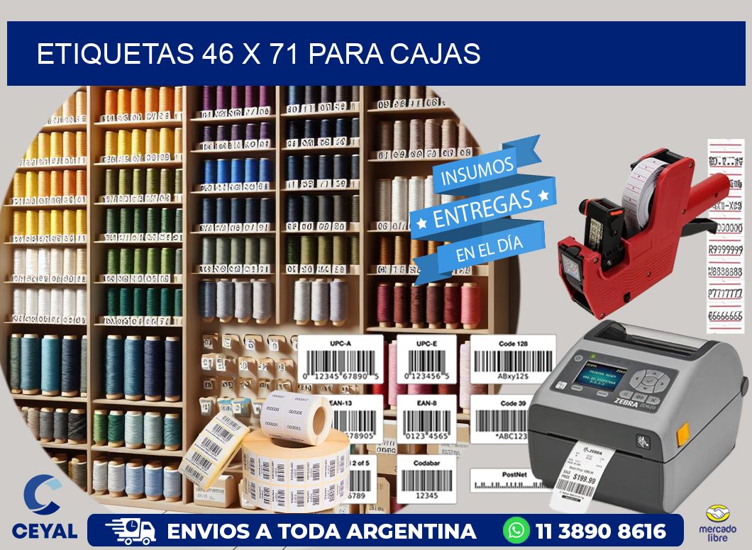 ETIQUETAS 46 x 71 PARA CAJAS