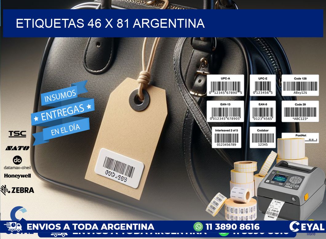 ETIQUETAS 46 x 81 ARGENTINA