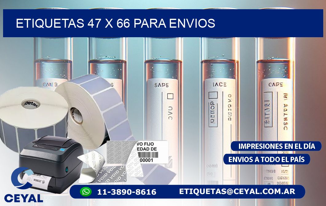 ETIQUETAS 47 x 66 PARA ENVIOS