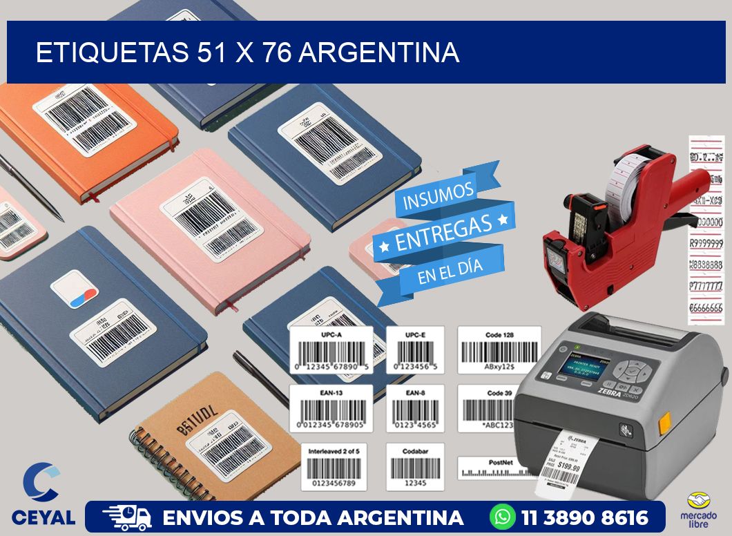 ETIQUETAS 51 x 76 ARGENTINA