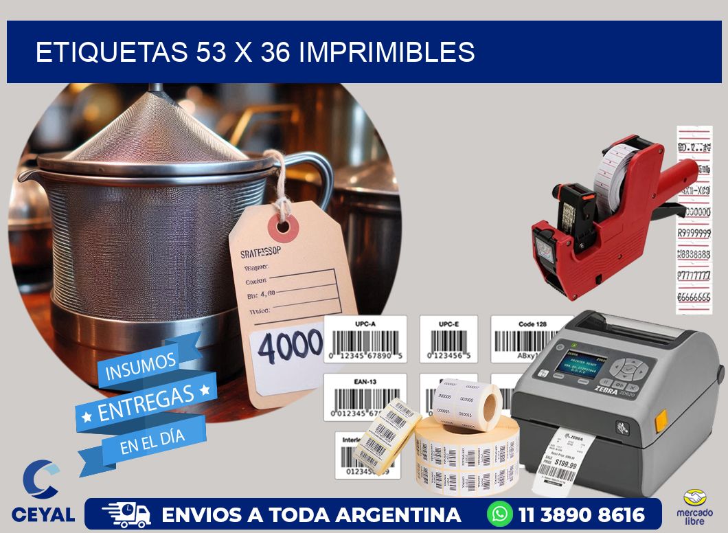 ETIQUETAS 53 x 36 IMPRIMIBLES