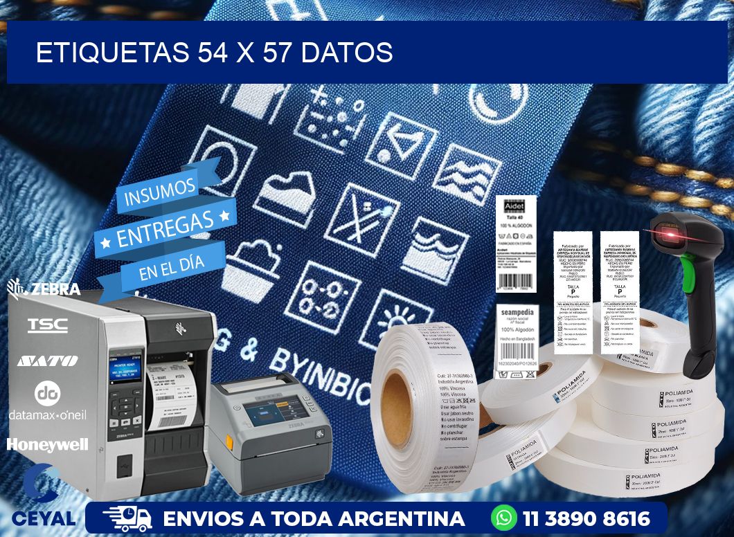 ETIQUETAS 54 x 57 DATOS
