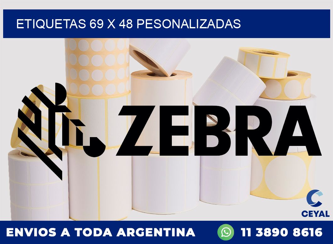 ETIQUETAS 69 x 48 PESONALIZADAS