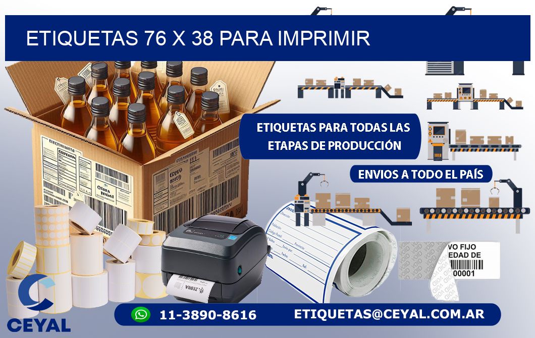 ETIQUETAS 76 x 38 PARA IMPRIMIR