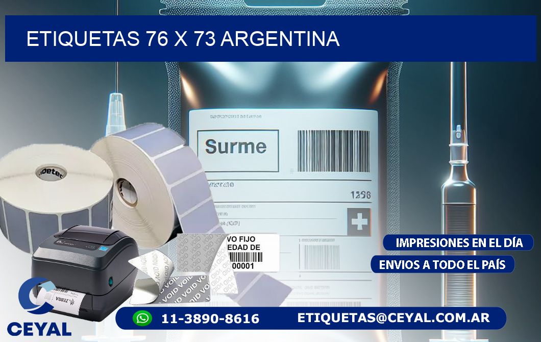 ETIQUETAS 76 x 73 ARGENTINA