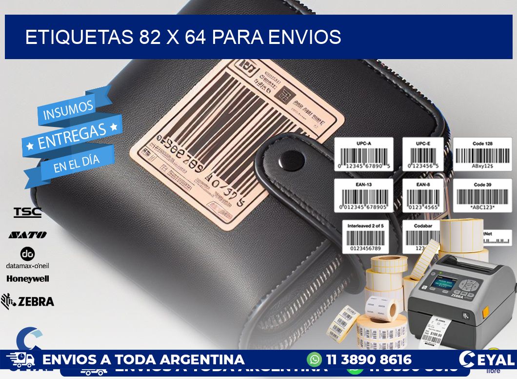 ETIQUETAS 82 x 64 PARA ENVIOS