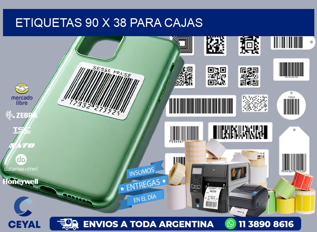 ETIQUETAS 90 x 38 PARA CAJAS