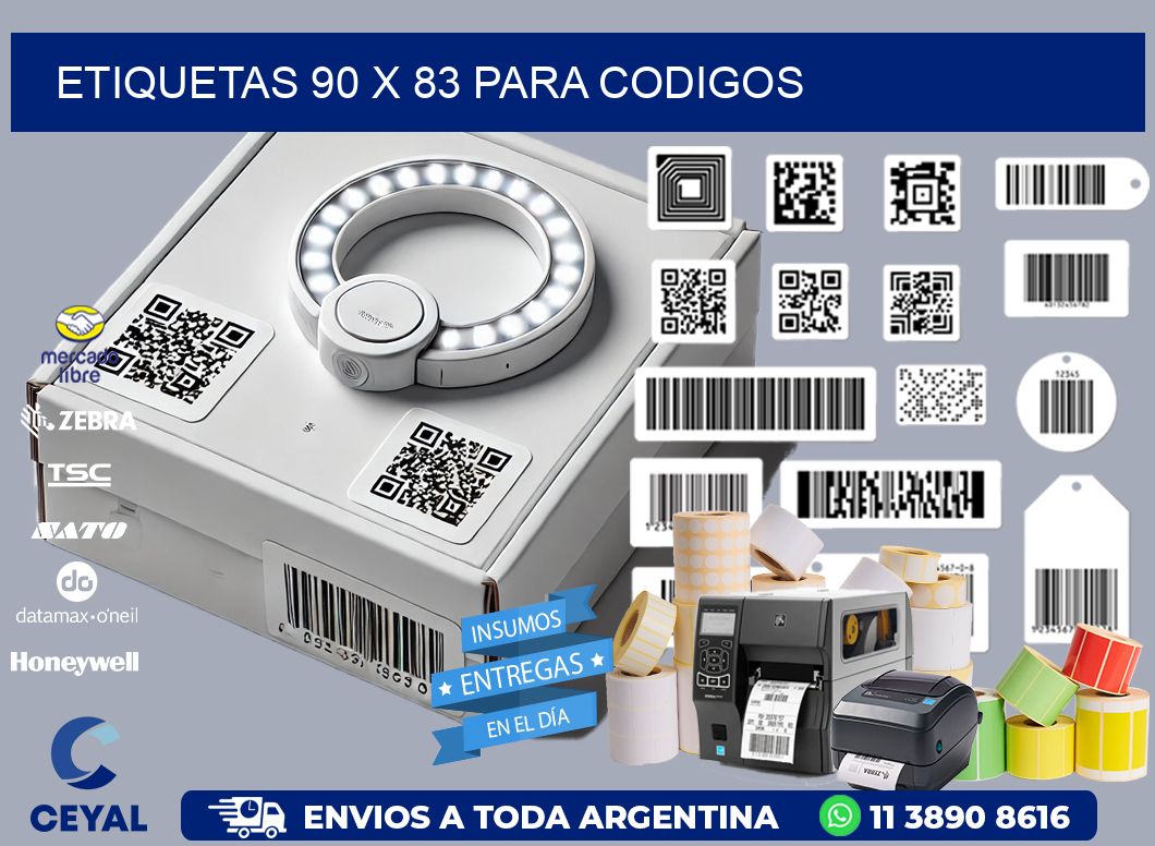 ETIQUETAS 90 x 83 PARA CODIGOS