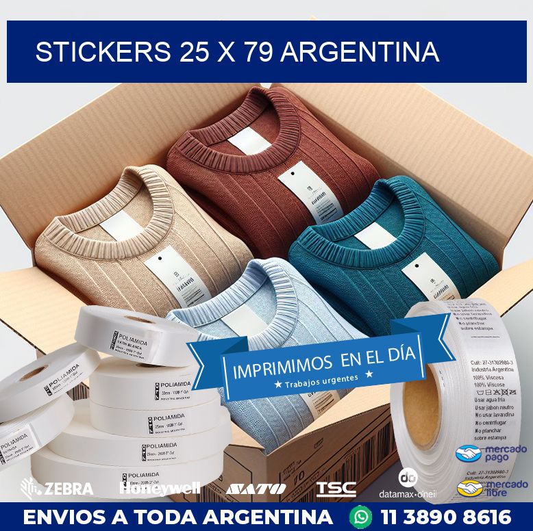 STICKERS 25 x 79 ARGENTINA