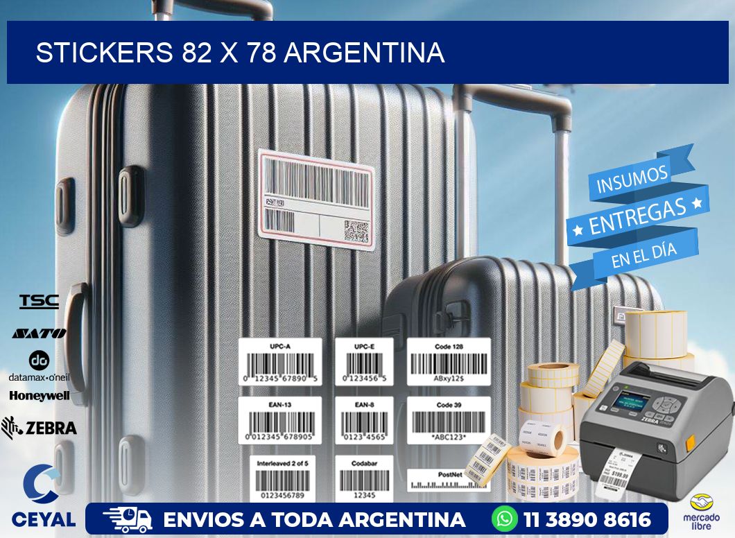 STICKERS 82 x 78 ARGENTINA