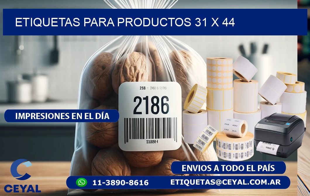 etiquetas para productos 31 x 44