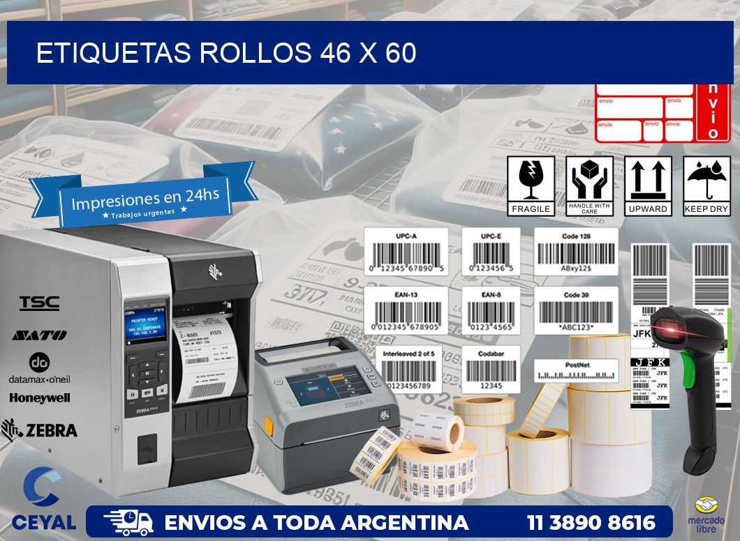 etiquetas rollos 46 x 60