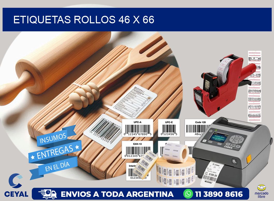 etiquetas rollos 46 x 66