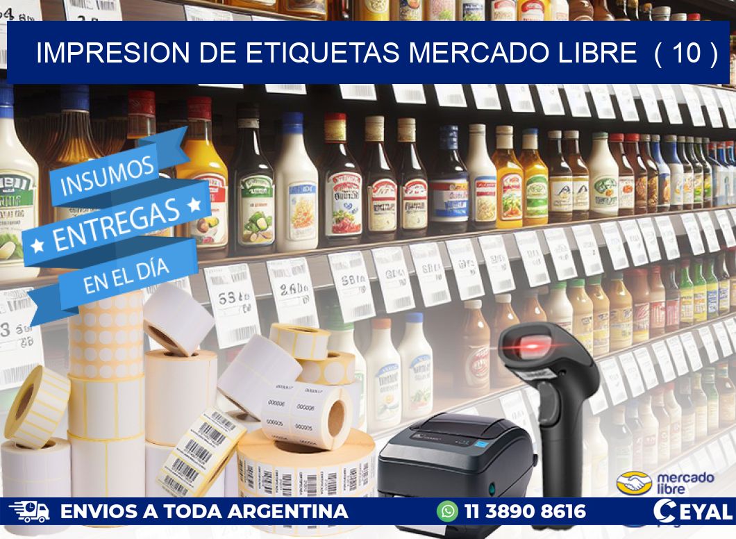 impresion de etiquetas mercado libre  ( 10 )