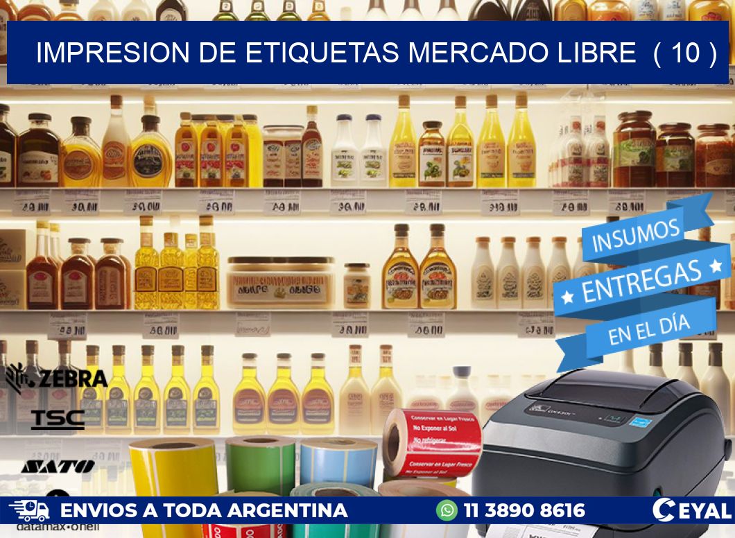 impresion de etiquetas mercado libre  ( 10 )