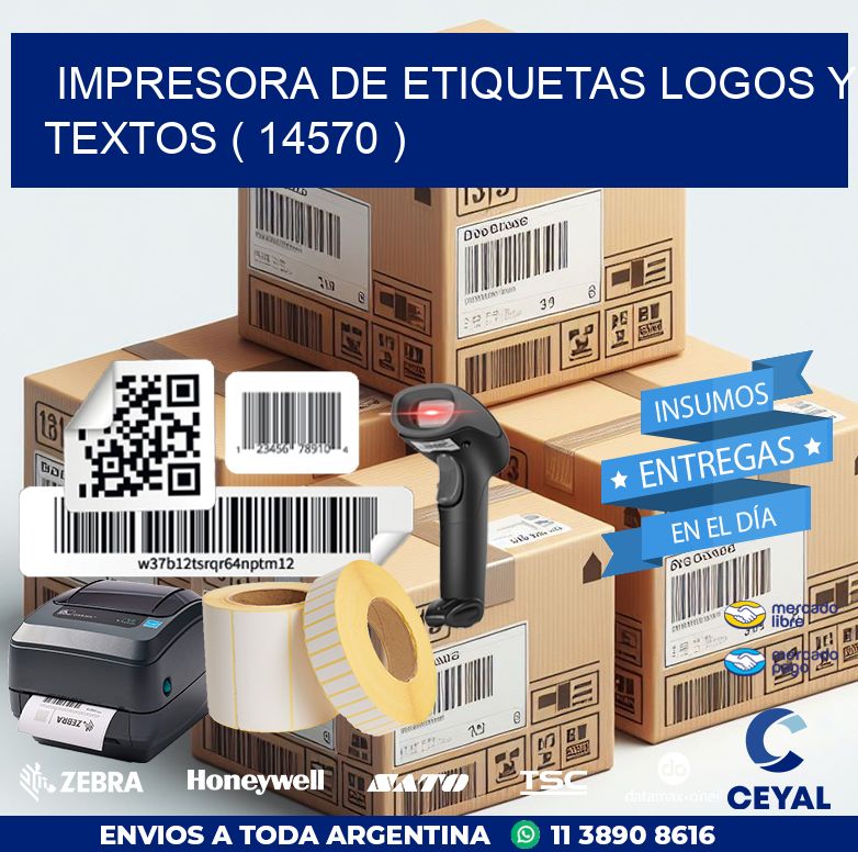 impresora de etiquetas logos y textos ( 14570 )