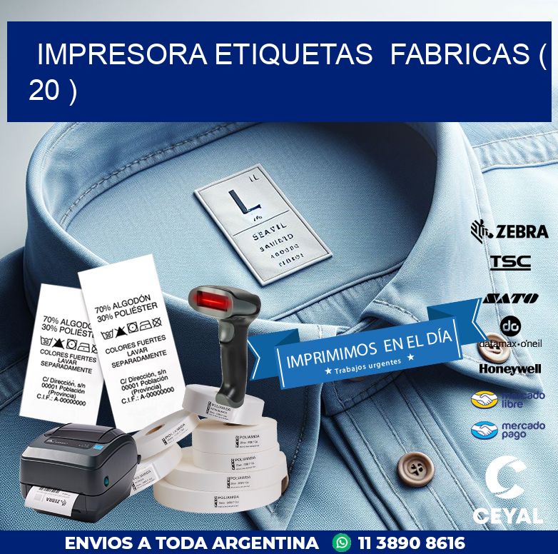 impresora etiquetas  fabricas ( 20 )