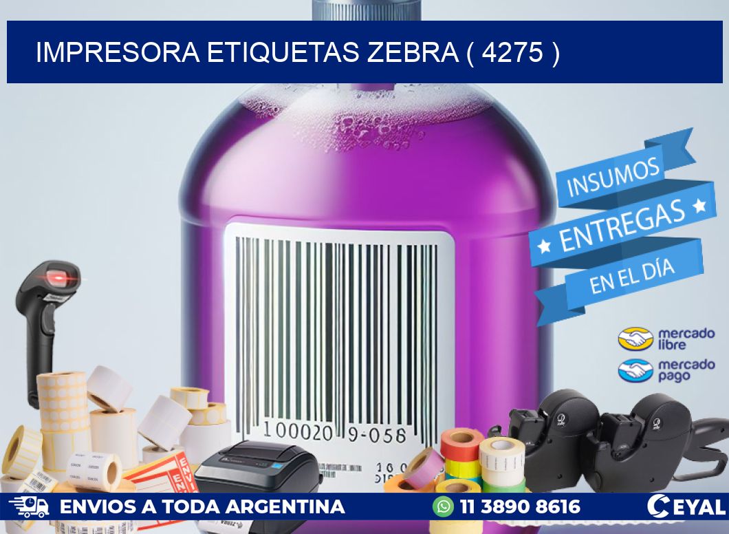 impresora etiquetas zebra ( 4275 )
