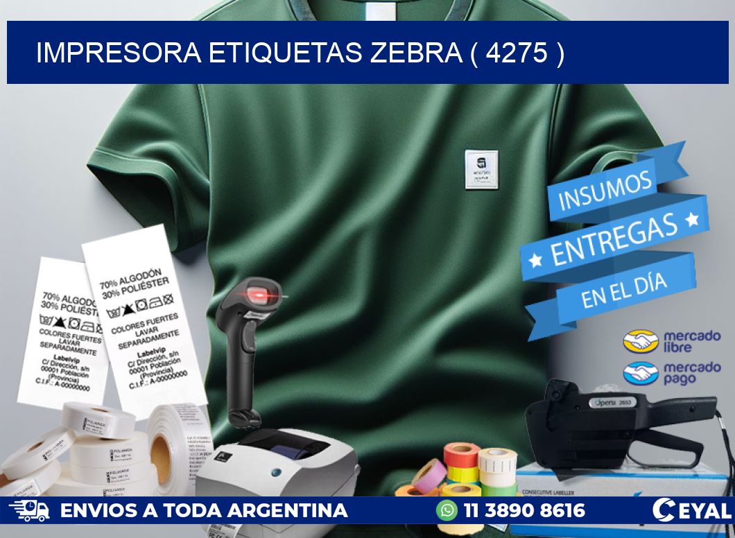 impresora etiquetas zebra ( 4275 )