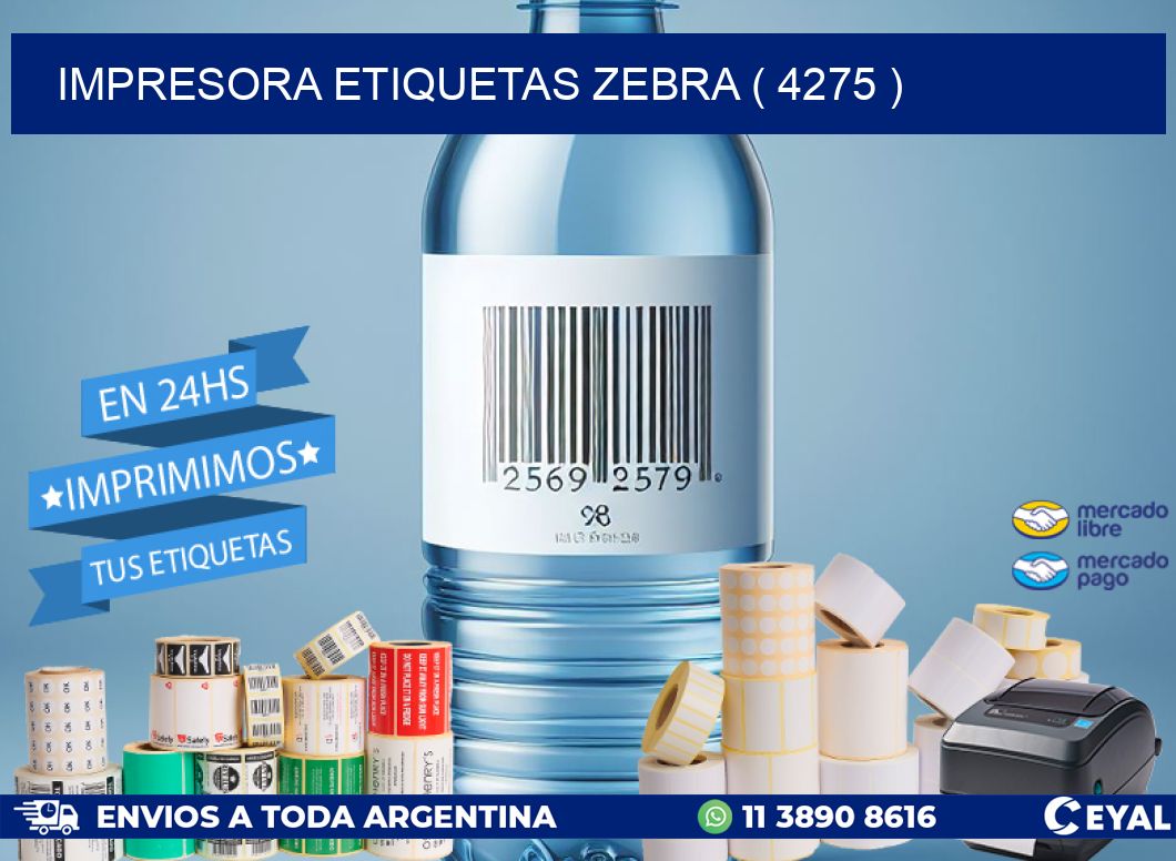 impresora etiquetas zebra ( 4275 )