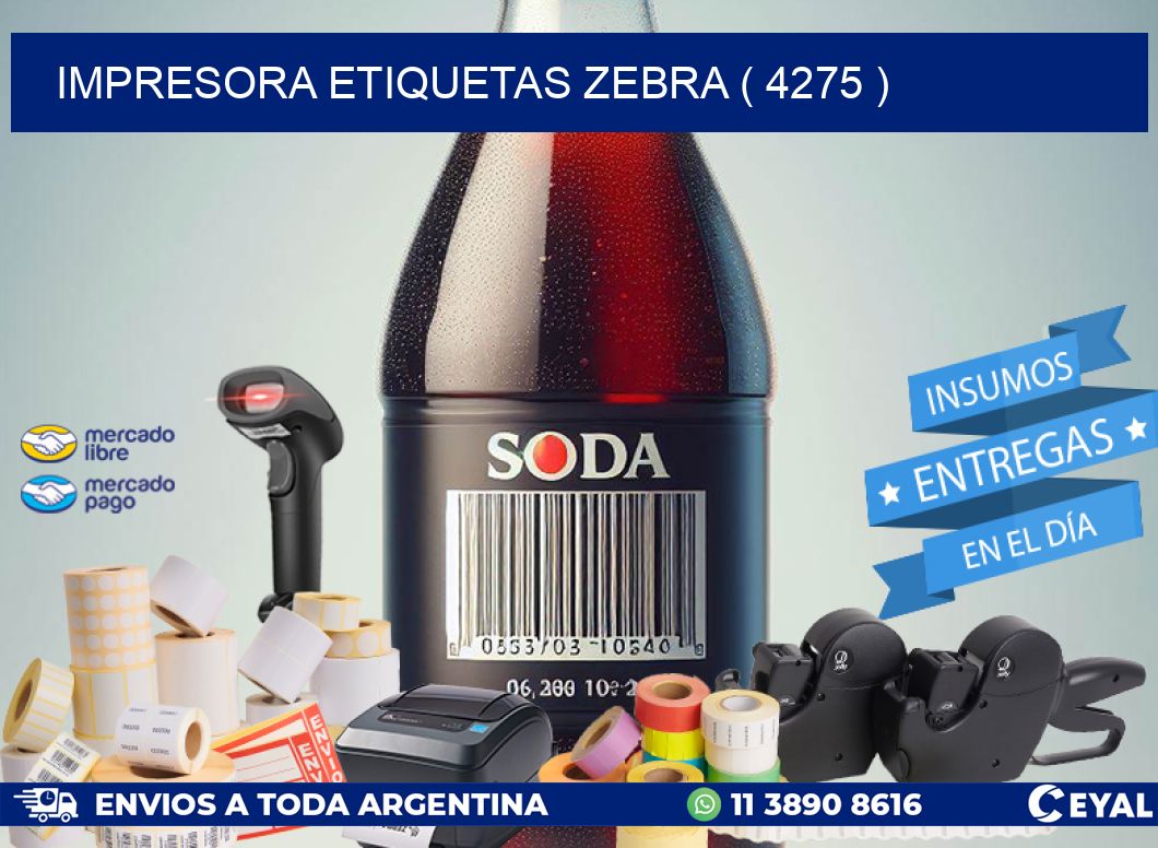 impresora etiquetas zebra ( 4275 )