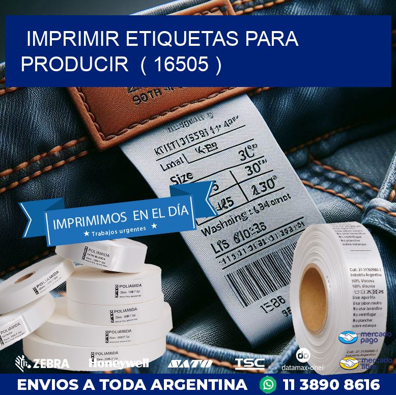imprimir etiquetas para producir  ( 16505 )