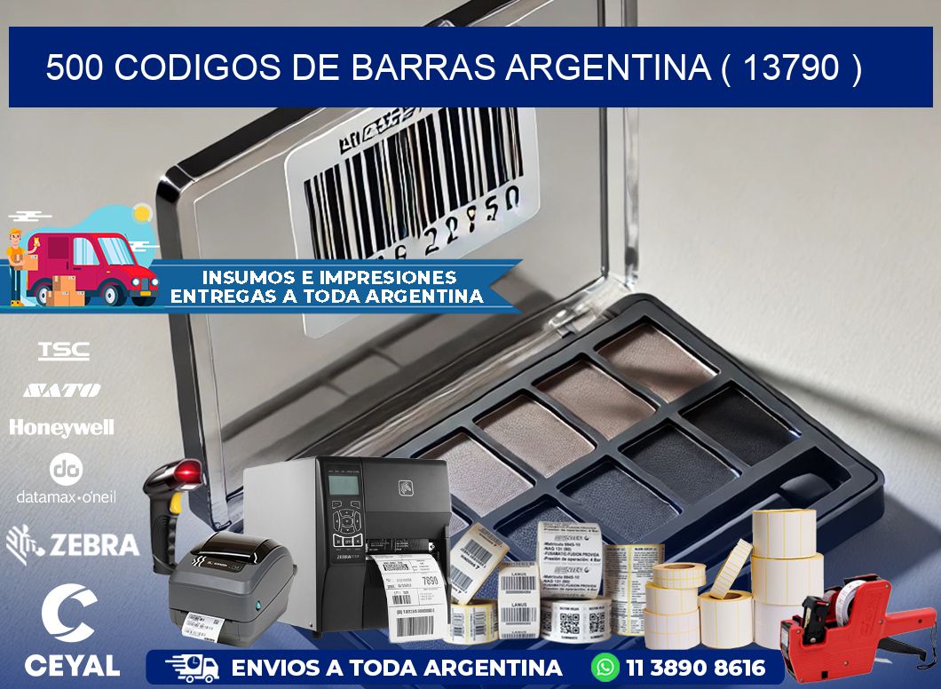 500 codigos de barras argentina ( 13790 )