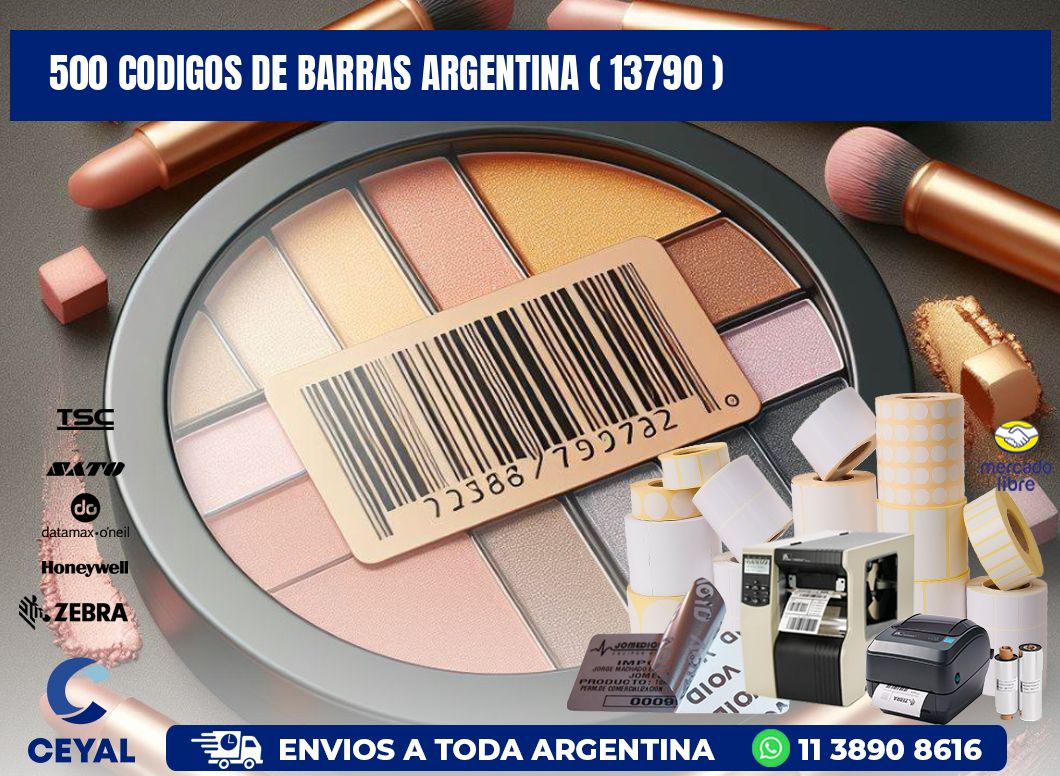 500 codigos de barras argentina ( 13790 )