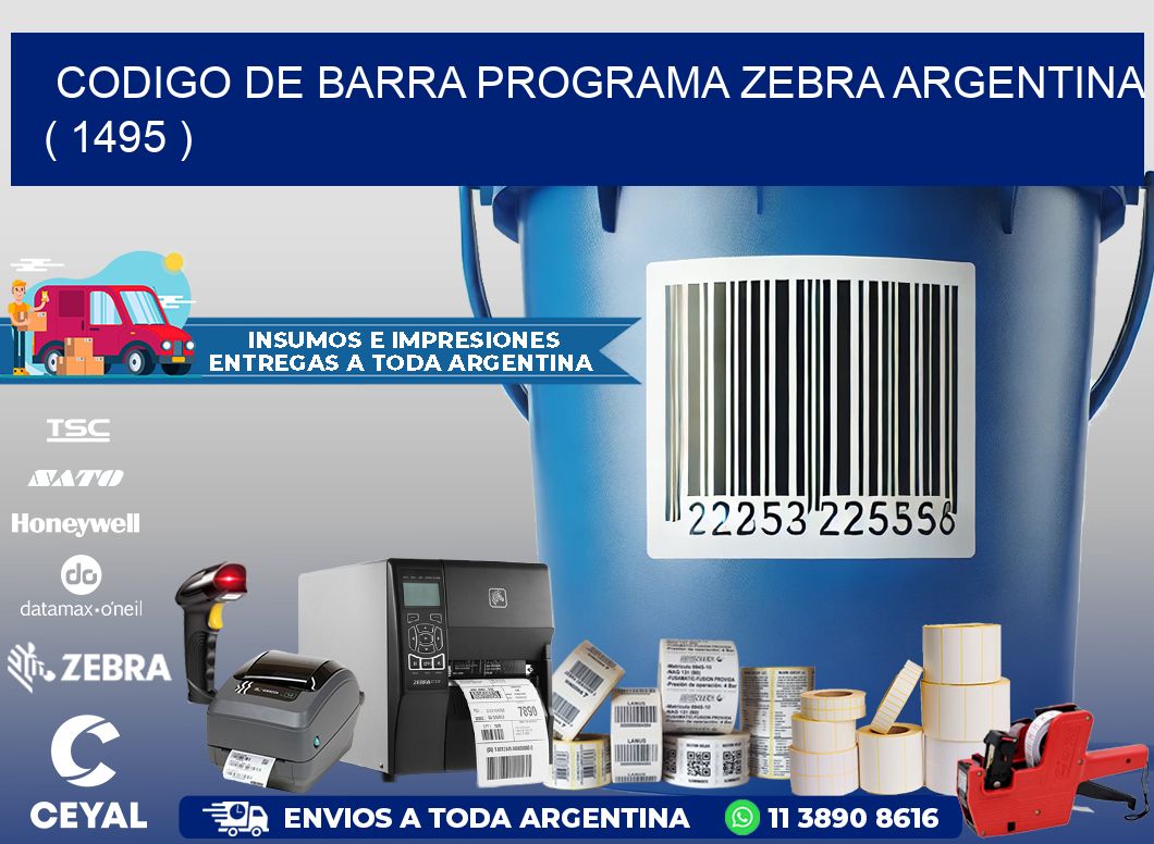 CODIGO DE BARRA PROGRAMA ZEBRA ARGENTINA ( 1495 )