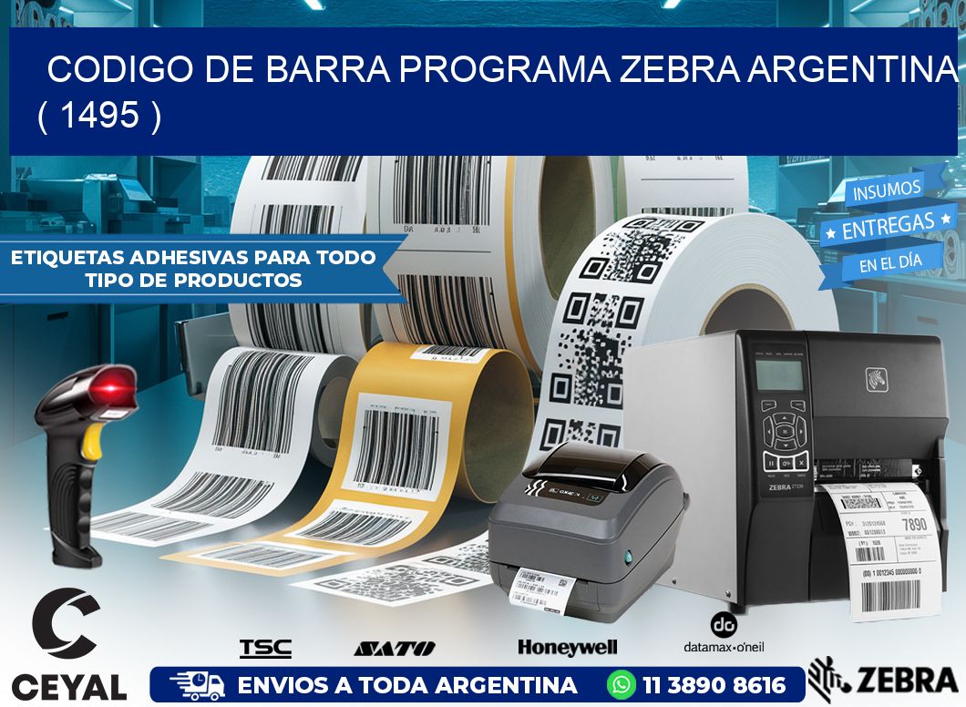 CODIGO DE BARRA PROGRAMA ZEBRA ARGENTINA ( 1495 )