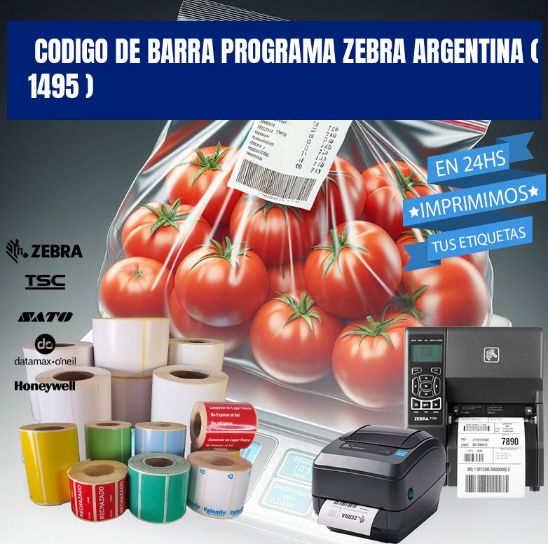 CODIGO DE BARRA PROGRAMA ZEBRA ARGENTINA ( 1495 )
