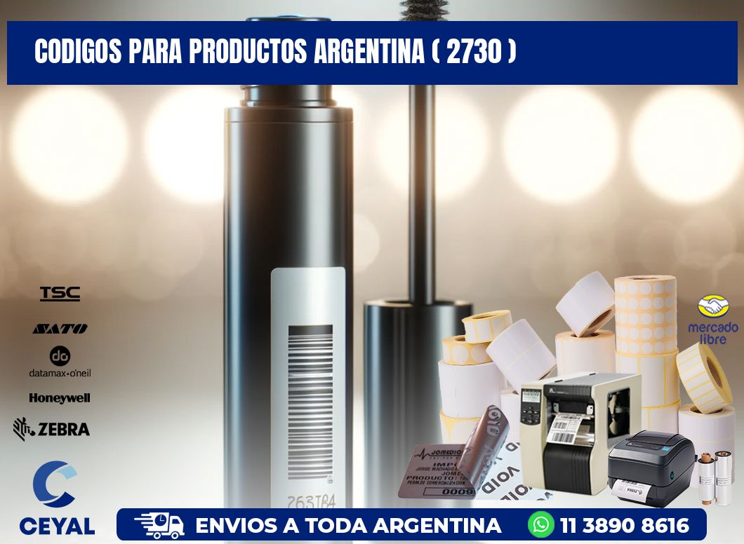 CODIGOS PARA PRODUCTOS ARGENTINA ( 2730 )