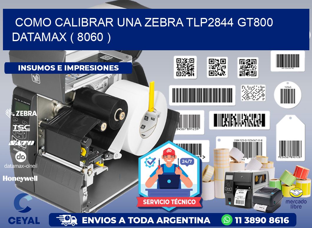 COMO CALIBRAR UNA ZEBRA TLP2844 GT800 DATAMAX ( 8060 )