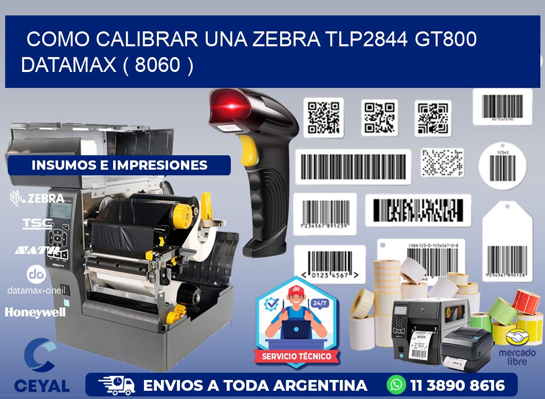 COMO CALIBRAR UNA ZEBRA TLP2844 GT800 DATAMAX ( 8060 )