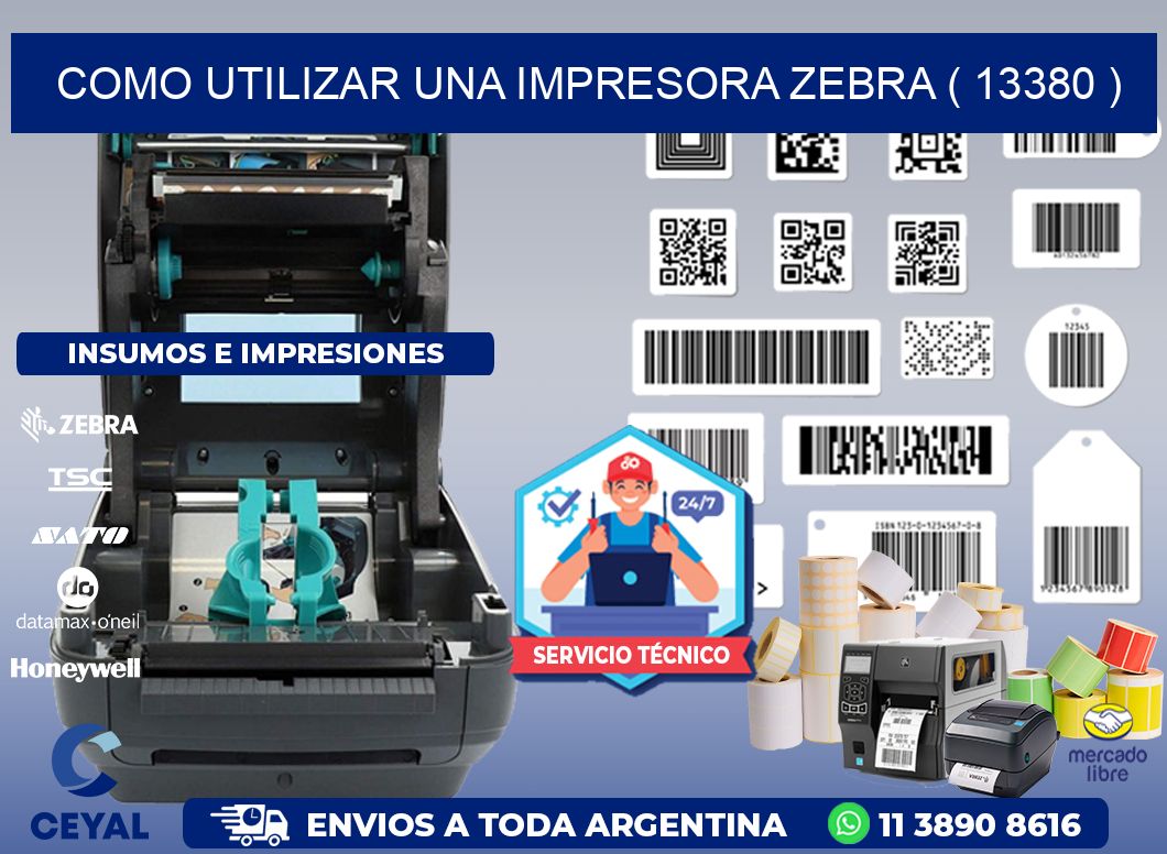 COMO UTILIZAR UNA IMPRESORA ZEBRA ( 13380 )