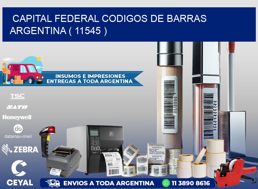 Capital federal codigos de barras argentina ( 11545 )