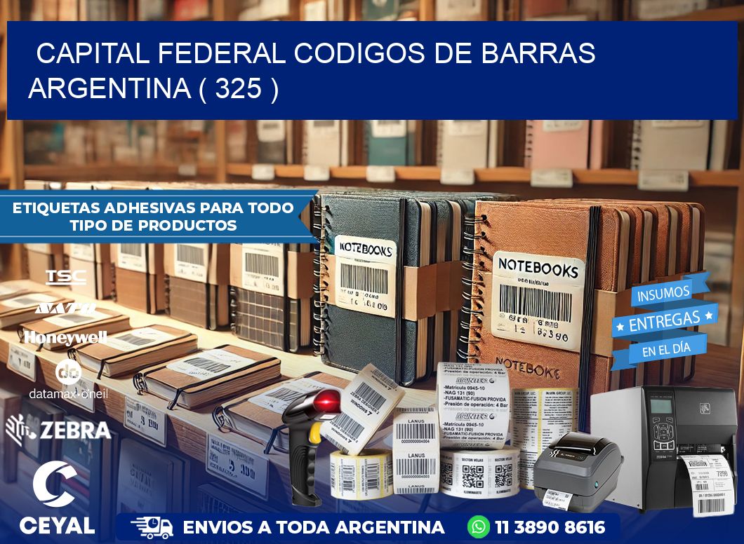 Capital federal codigos de barras argentina ( 325 )