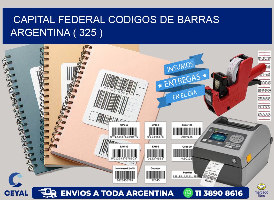 Capital federal codigos de barras argentina ( 325 )