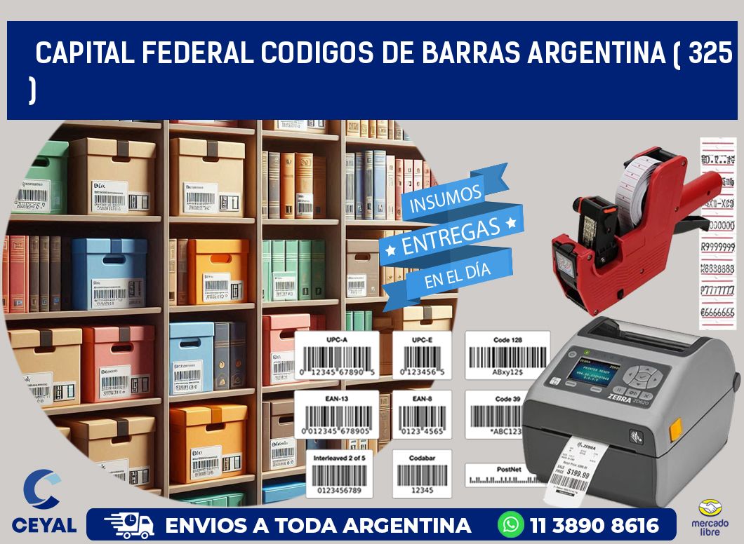 Capital federal codigos de barras argentina ( 325 )