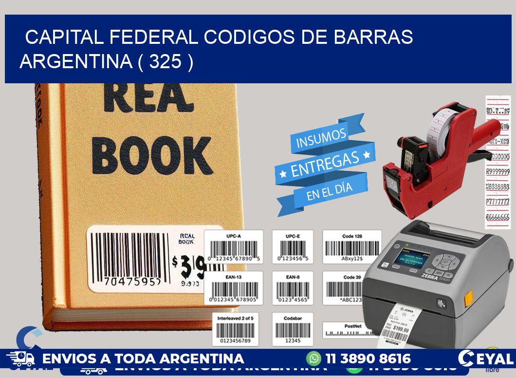 Capital federal codigos de barras argentina ( 325 )