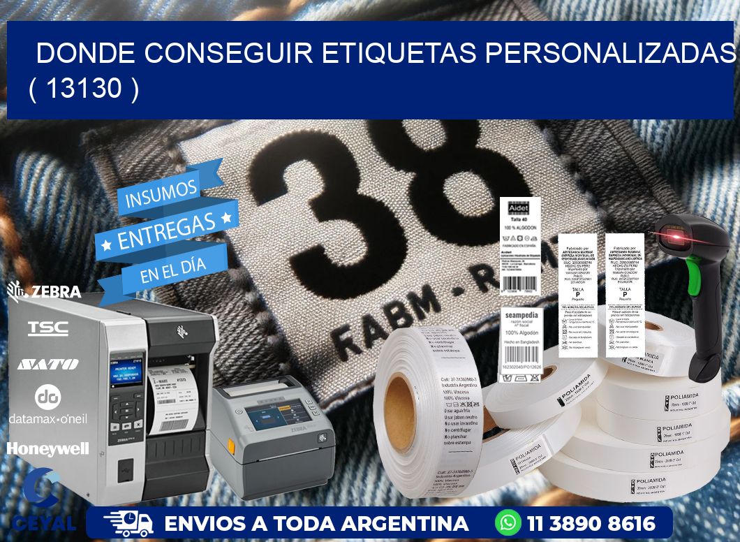 DONDE CONSEGUIR ETIQUETAS PERSONALIZADAS ( 13130 )