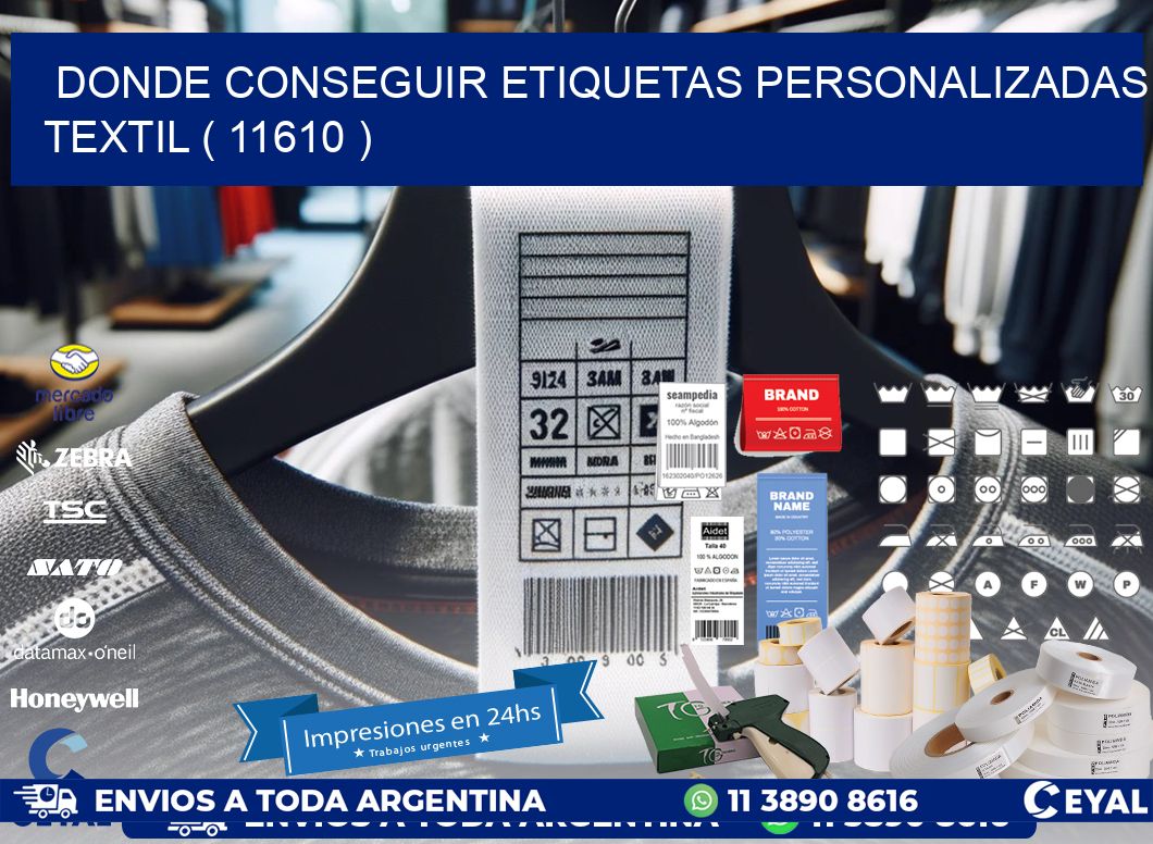 DONDE CONSEGUIR ETIQUETAS PERSONALIZADAS TEXTIL ( 11610 )