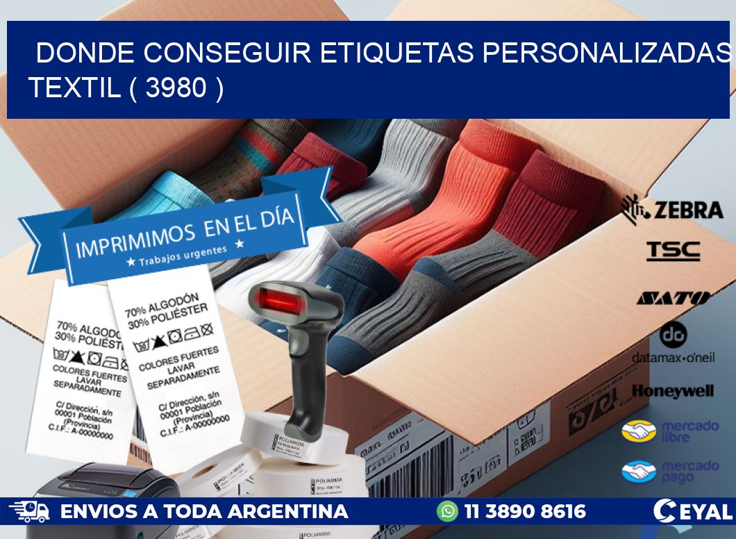 DONDE CONSEGUIR ETIQUETAS PERSONALIZADAS TEXTIL ( 3980 )