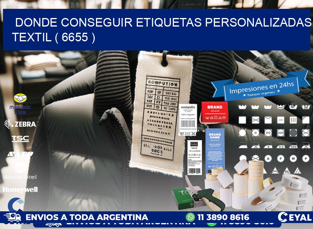 DONDE CONSEGUIR ETIQUETAS PERSONALIZADAS TEXTIL ( 6655 )