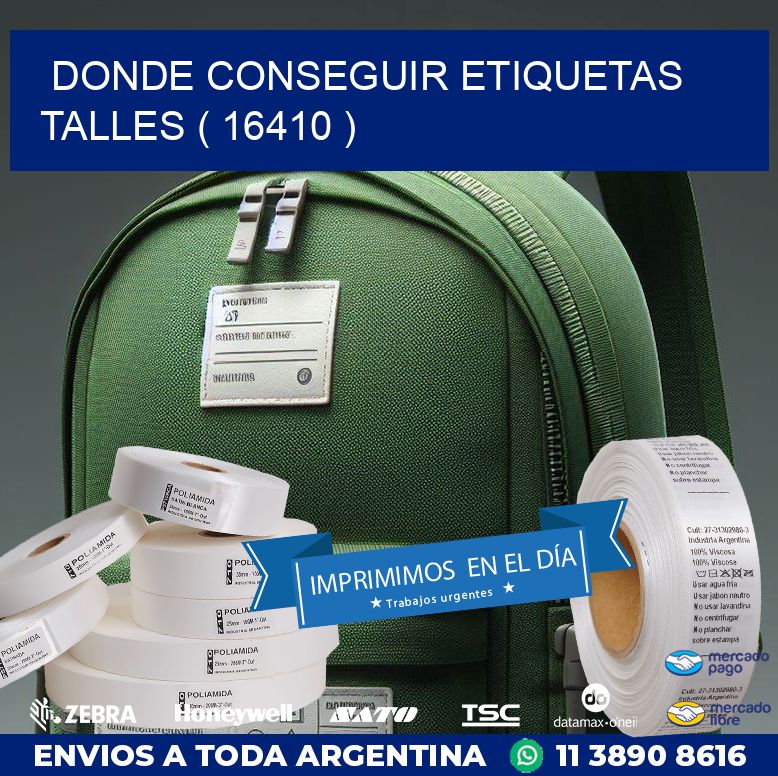 DONDE CONSEGUIR ETIQUETAS TALLES ( 16410 )