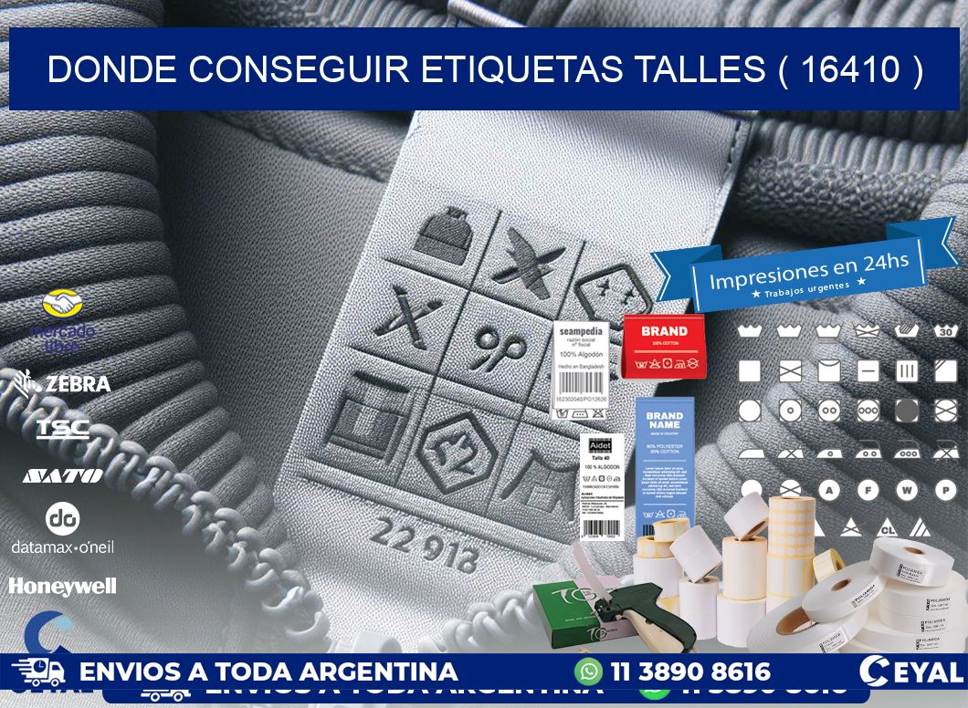 DONDE CONSEGUIR ETIQUETAS TALLES ( 16410 )